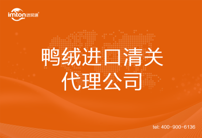 鴨絨進(jìn)口清關(guān)代理公司